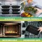 50pcs Extra Thick Leak Proof Meal Prep Containers 28oz Rectangular Disposable Food Storage Boxes, Stackable, Microwave, Dishwasher & Fridge Safe, Perfect for Salads, Snacks & More, Meal Prep Supplies